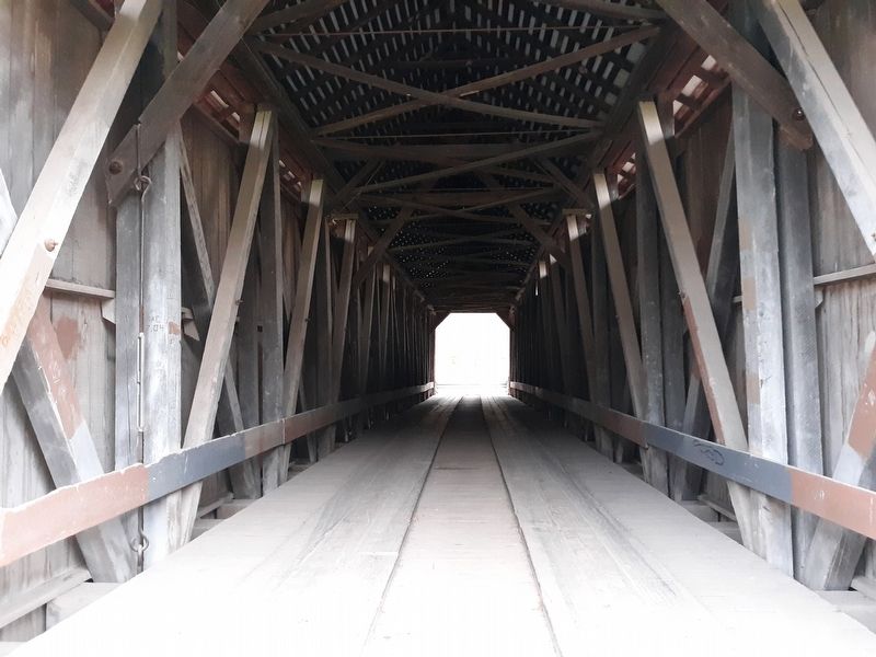 The Hune Covered Bridge Marker image. Click for full size.