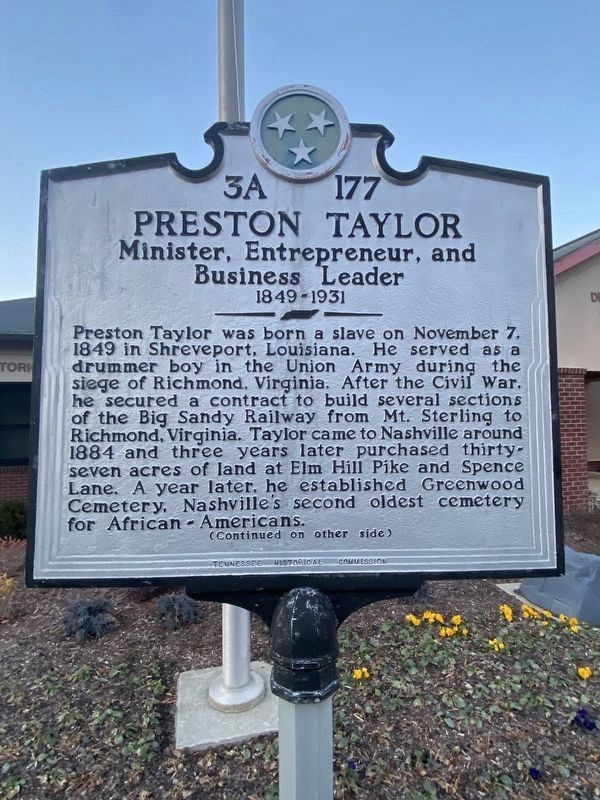 Preston Taylor Marker image. Click for full size.