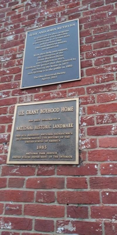 Ulysses S. Grant Boyhood Home Marker. Click for full size. Ulysses S. Grant Boyhood Home Marker image. Click for full size.
