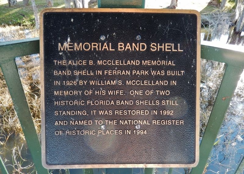 Memorial Band Shell Marker image. Click for full size.