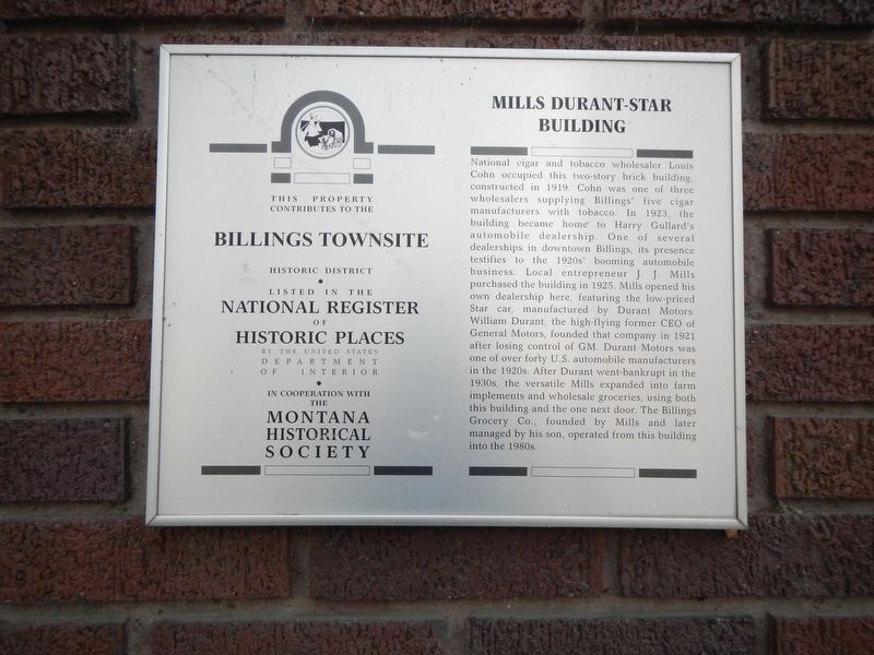 Mills Durant Star Building Marker image. Click for full size.