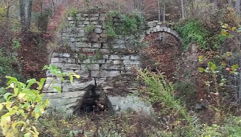 Historic Mt. Olive Charcoal Iron Furnace Marker image. Click for full size.