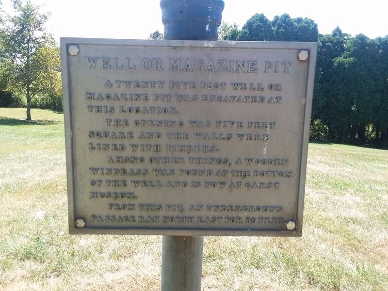 Well or Magazine Pit Marker image. Click for full size.