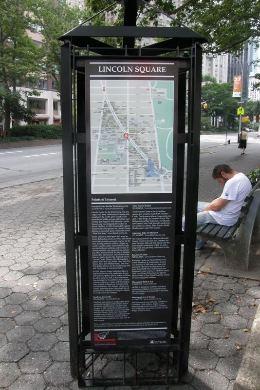 Lincoln Square marker. Click for full size. Lincoln Square marker image. Click for full size.