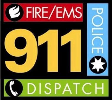 911 Clipart image. Click for full size.