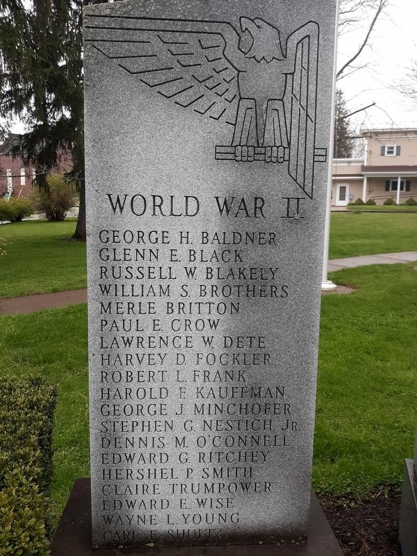 Loudonville World War II Memorial image. Click for full size.