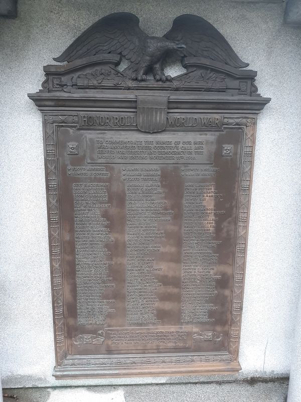 Loudonville World War Honor Roll Marker image. Click for full size.