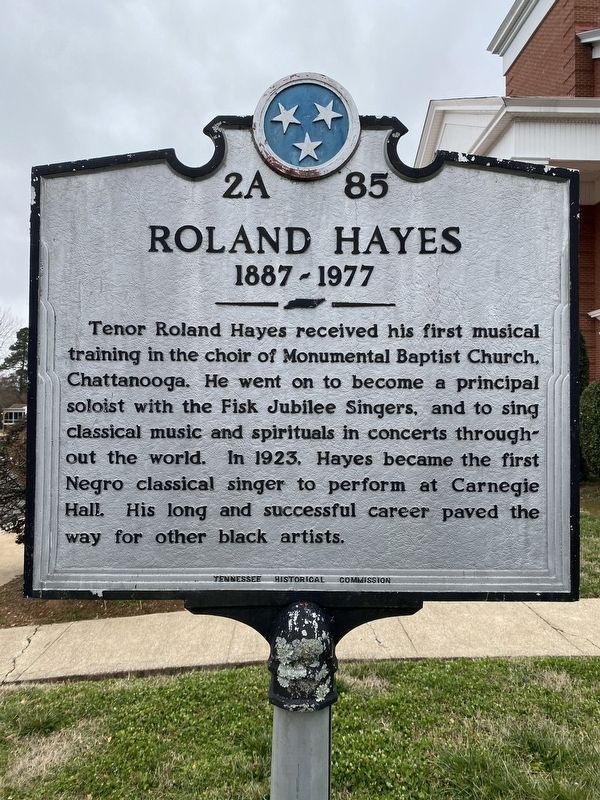 Roland Hayes Marker image. Click for full size.