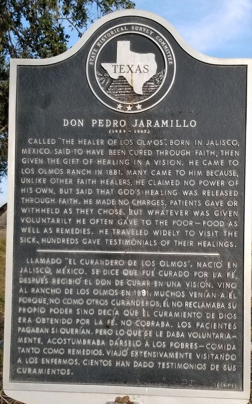 Don Pedro Jaramillo Marker image. Click for full size.