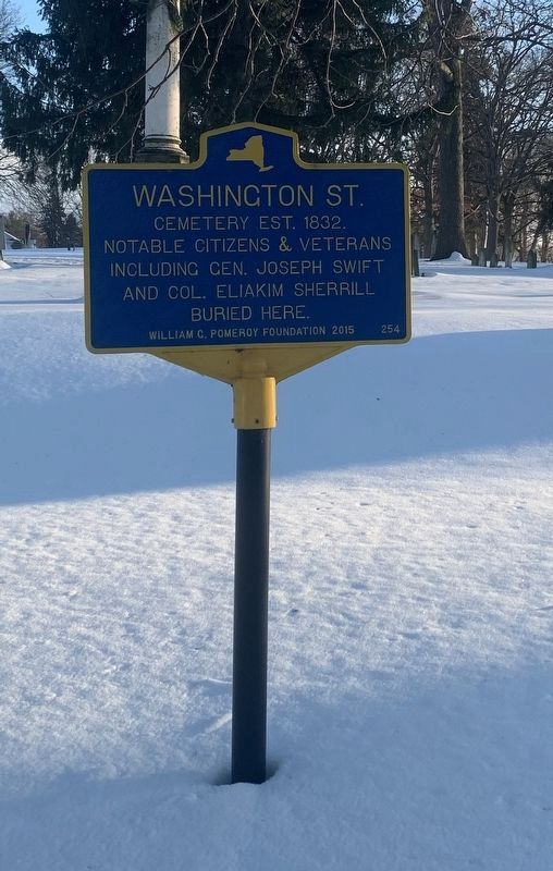 Washington Street Marker. Click for full size. Washington Street Marker image. Click for full size.