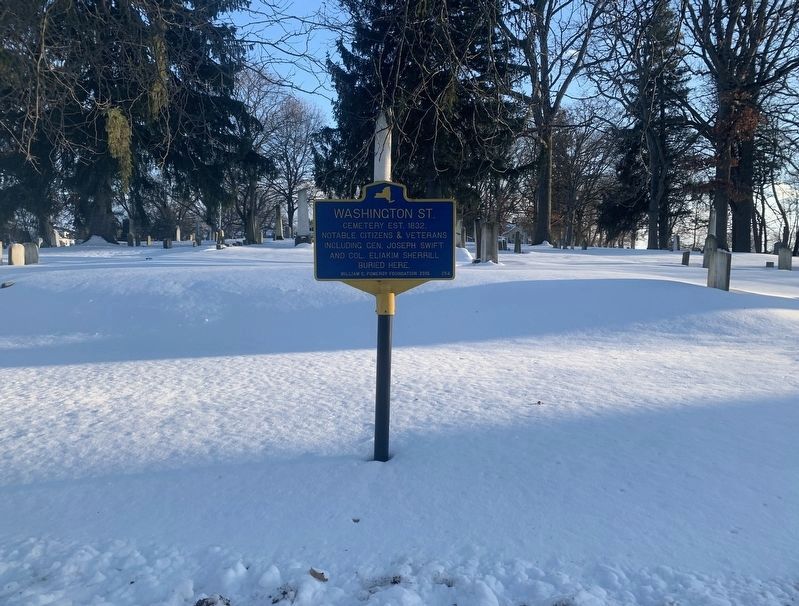 Washington Street Marker. Click for full size. Washington Street Marker image. Click for full size.