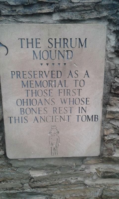 Shrum Indian Mound entrance marker image. Click for full size.