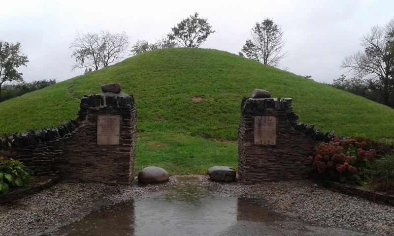 Shrum Indian Mound entrance image. Click for full size.