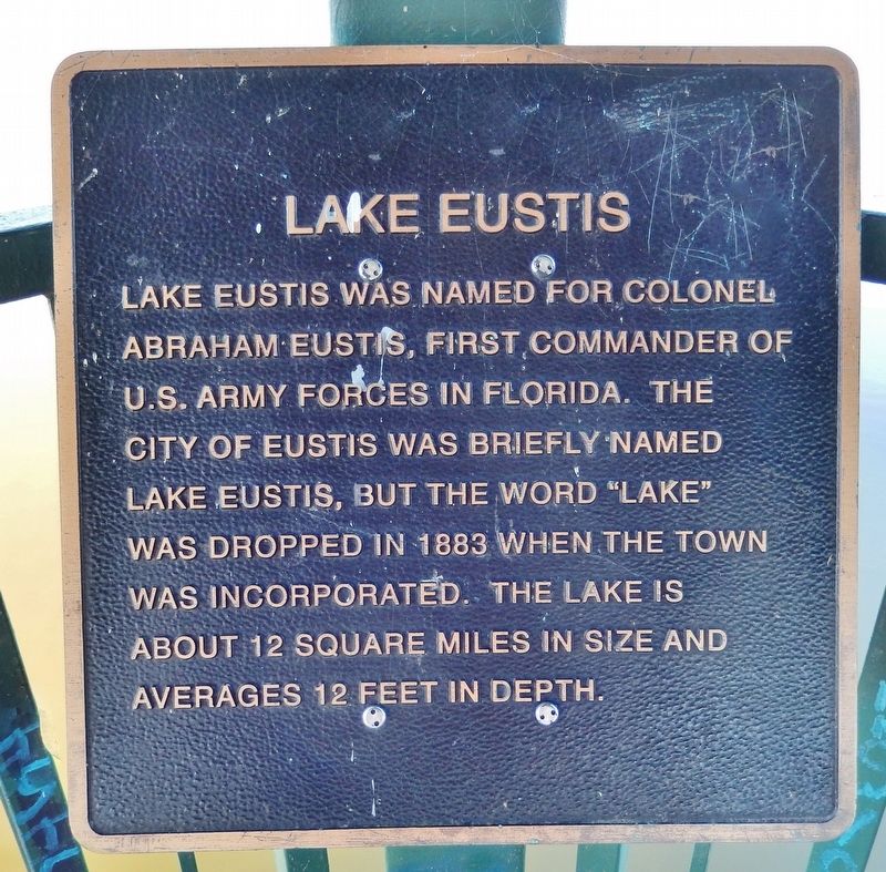 Lake Eustis Marker image. Click for full size.