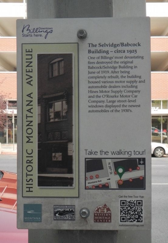 The Selvidge/Babcock Building - circa 1925 Marker image. Click for full size.