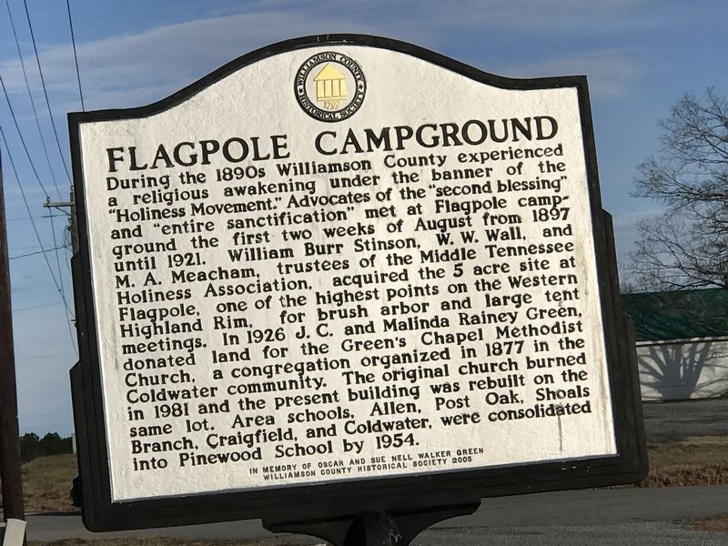 Flagpole Campground Marker image. Click for full size.