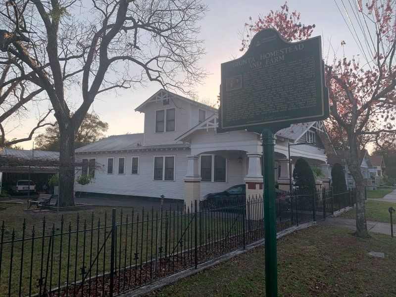 Giunta Homestead and Farm and Marker. Click for full size. Giunta Homestead and Farm and Marker image. Click for full size.