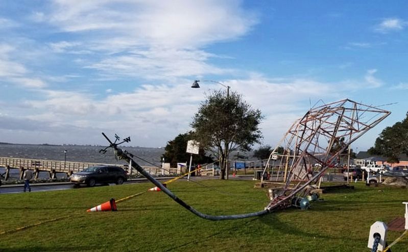 The toppled Southport Tower, February 2020. Click for full size. The toppled Southport Tower, February 2020 image. Click for full size.
