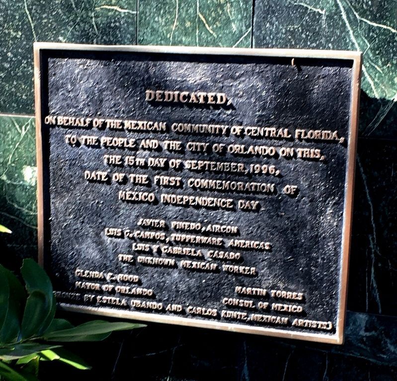 Dedication tablet. Click for full size. Dedication tablet image. Click for full size.