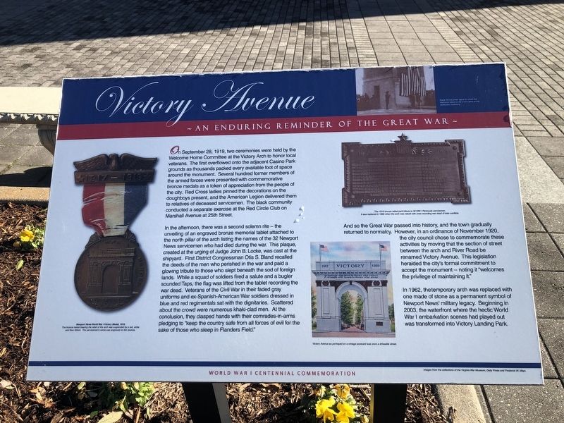 Victory Avenue Marker image. Click for full size.