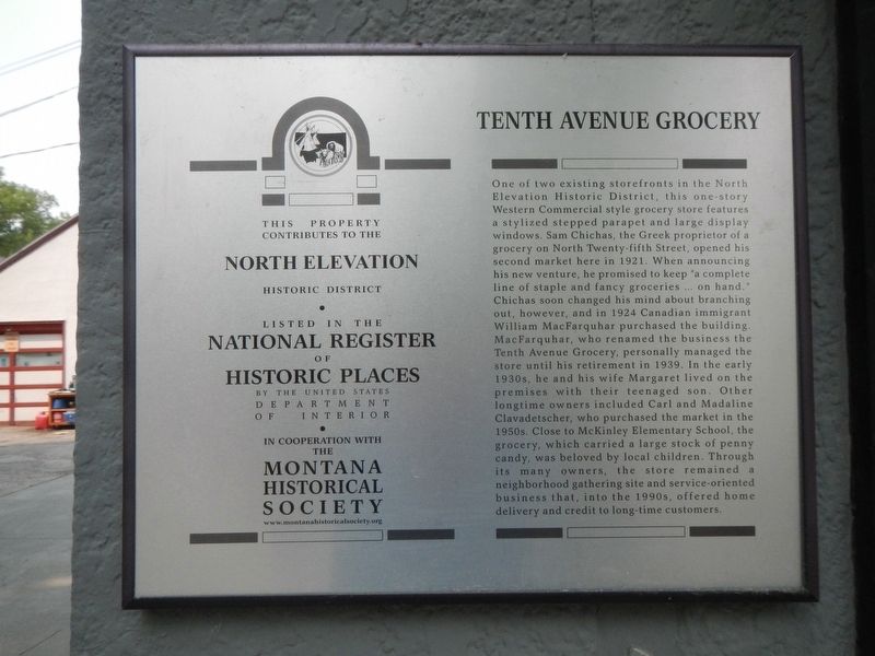 Tenth Avenue Grocery Marker image. Click for full size.