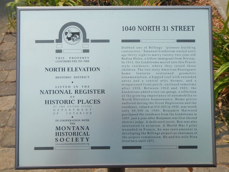 1040 North 31 Street Marker image. Click for full size.