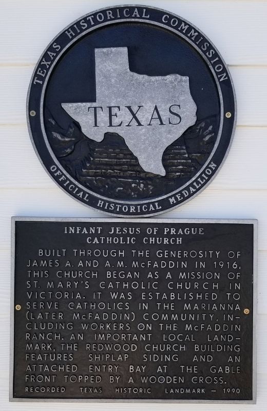 Infant Jesus of Prague Catholic Church Marker image. Click for full size.