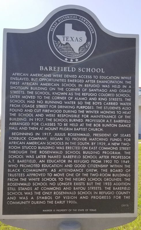 Barefield School Marker image. Click for full size.