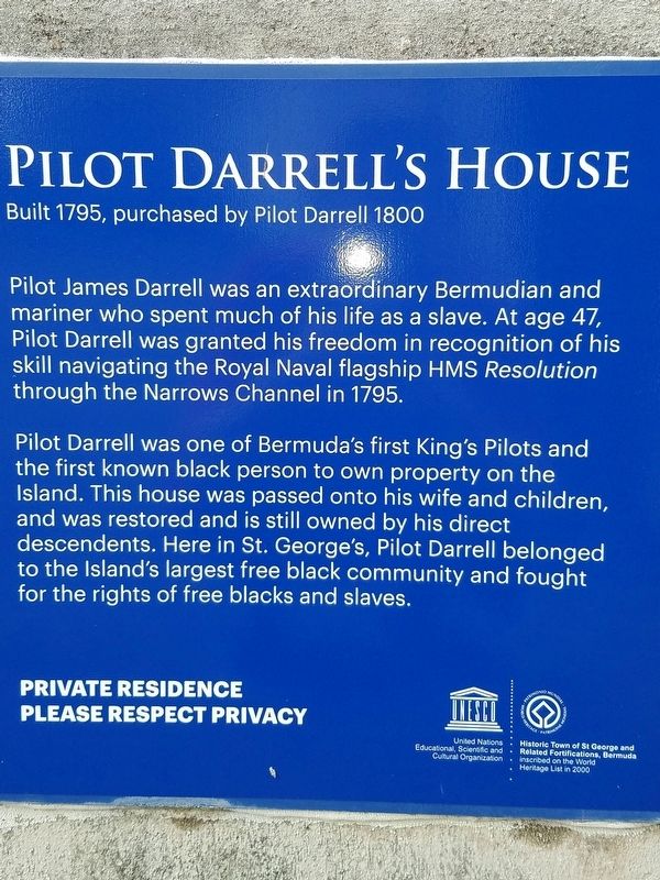 Pilot Darrell's House Marker image. Click for full size.