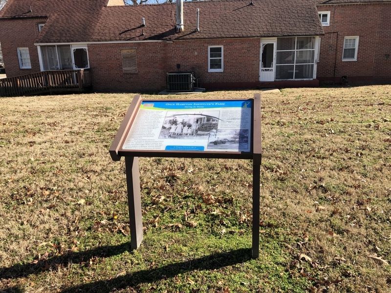 Once Hampton Institute's Farm Marker image. Click for full size.