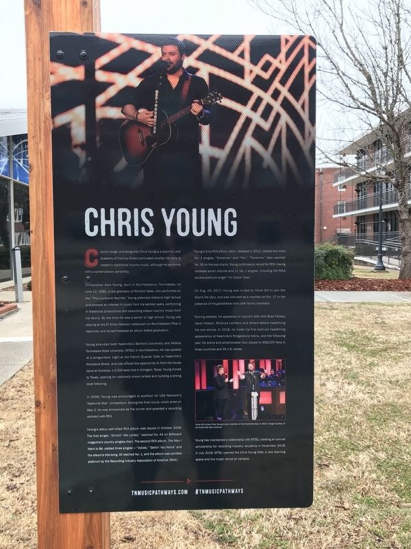 Chris Young Marker. Click for full size. Chris Young Marker image. Click for full size.