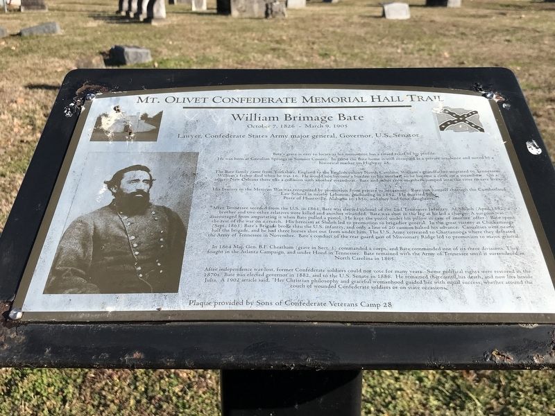William Brimage Bate Marker image. Click for full size.