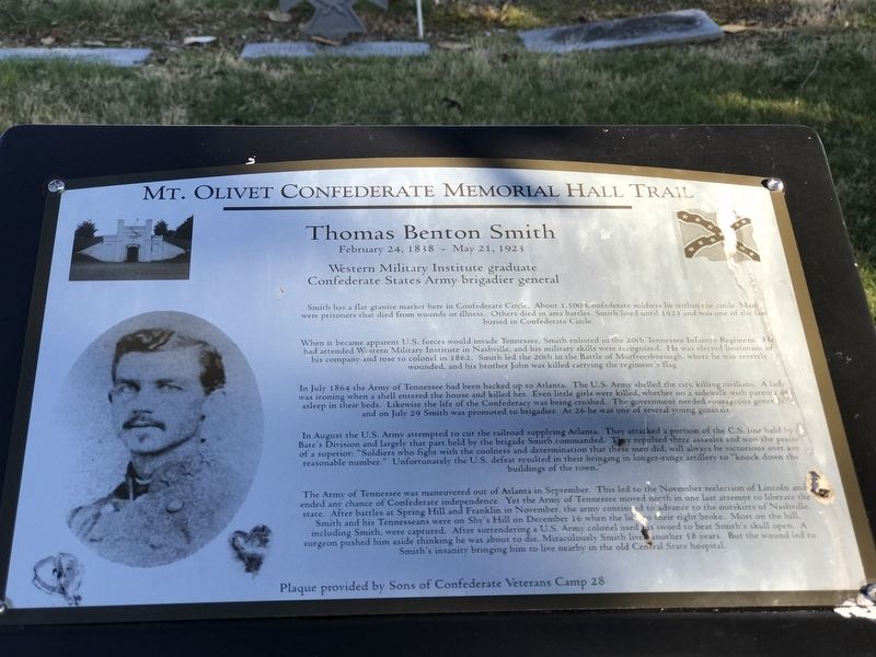 Thomas Benton Smith Marker image. Click for full size.