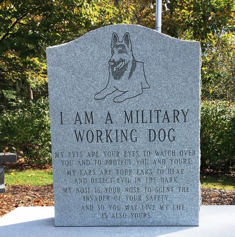 Military Working Dog Memorial image. Click for full size.