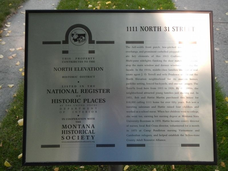 1111 North 31 Street Marker image. Click for full size.