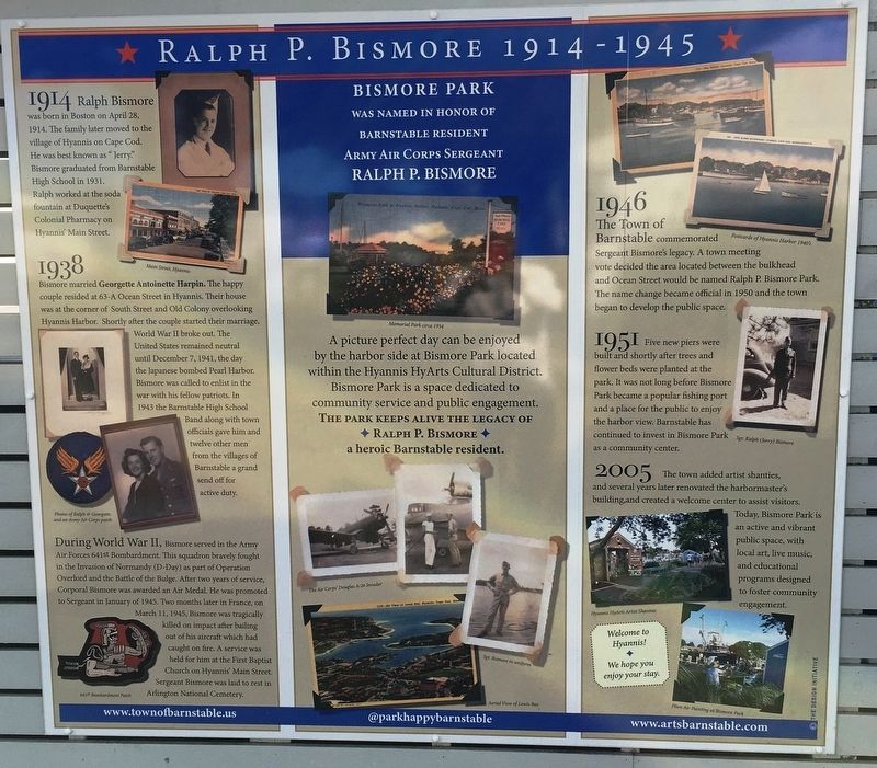 Ralph P. Bismore Marker. Click for full size. Ralph P. Bismore Marker image. Click for full size.