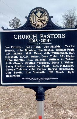 Morgan Baptist Church Marker (reverse) image. Click for full size.