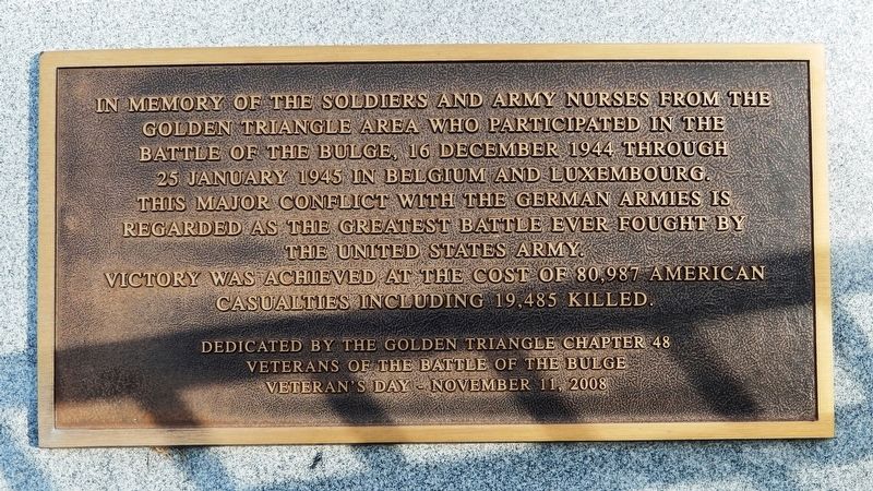 Battle of the Bulge Memorial image. Click for full size.