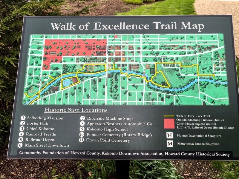 Walk of Excellence Trail Map. Click for full size. Walk of Excellence Trail Map image. Click for full size.
