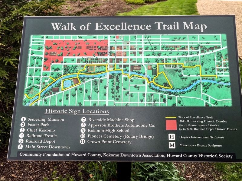 Walk of Excellence Trail Map image. Click for full size.