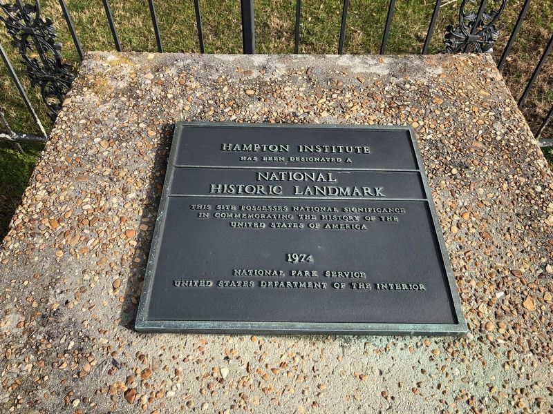 Hampton Institute Marker. Click for full size. Hampton Institute Marker image. Click for full size.