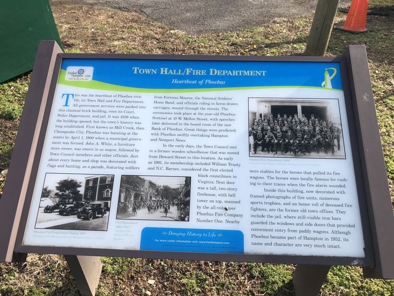 Town Hall / Fire Department Marker image. Click for full size.
