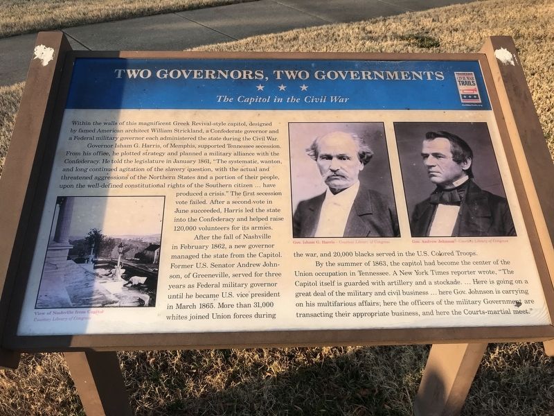 Two Governors, Two Governments Marker image. Click for full size.