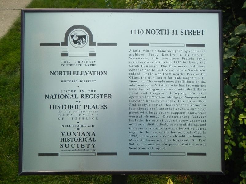 1110 North 31 Street Marker image. Click for full size.