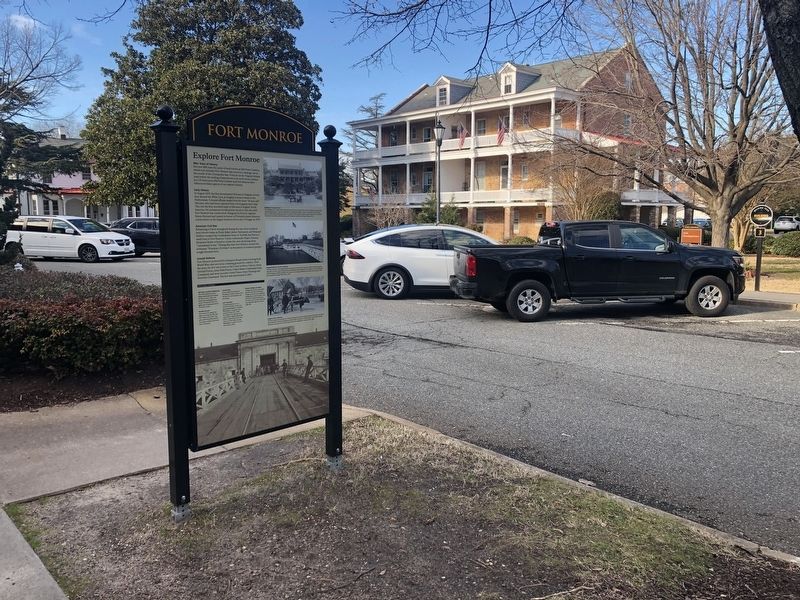 Fort Monroe Marker. Click for full size. Fort Monroe Marker image. Click for full size.