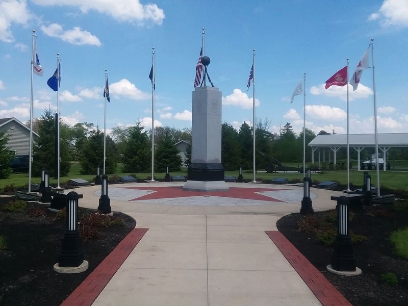 Spencerville Veterans Memorial Bench Marker image. Click for full size.