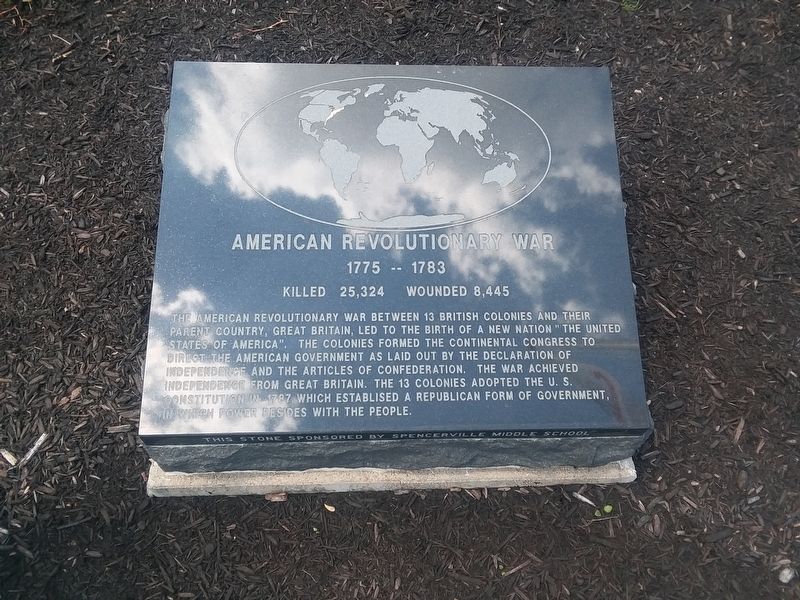 Spencerville's American Revolutionary War Marker image. Click for full size.