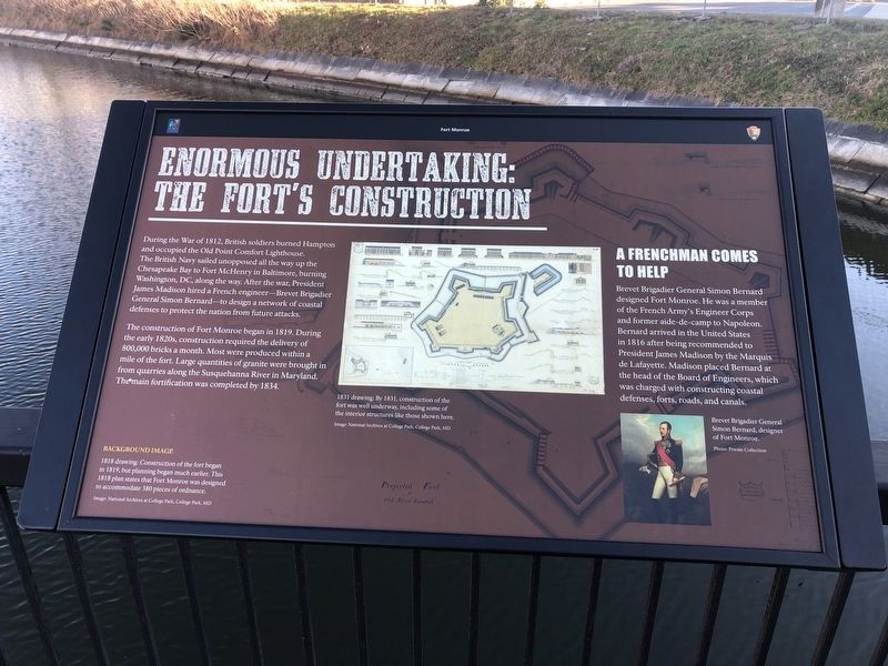 Enormous Undertaking: The Fort's Construction Marker image. Click for full size.