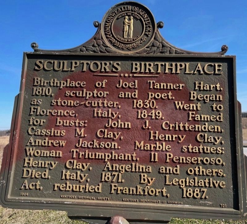 Sculptor's Birthplace Marker image. Click for full size.