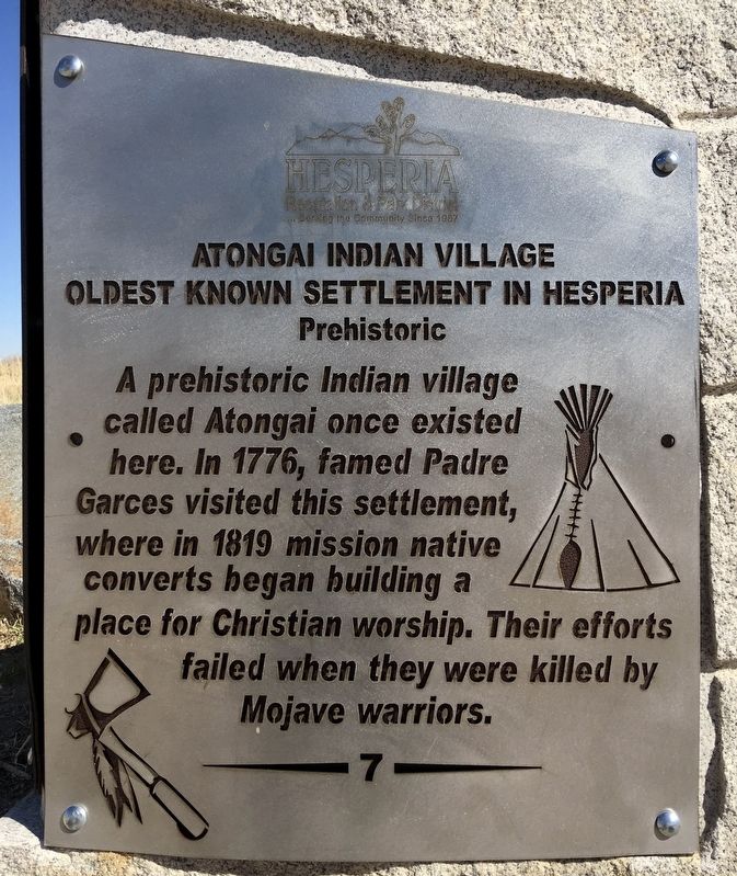 Atongai Indian Village Marker image. Click for full size.